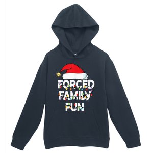 Forced Family Fun With Santa Red Hat Christmas Pajamas Urban Pullover Hoodie