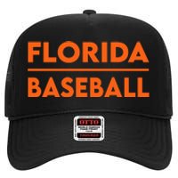 Florida FL Football Fans Gator State Pride High Crown Mesh Back Trucker Hat