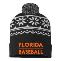 Florida FL Football Fans Gator State Pride USA-Made Snowflake Beanie