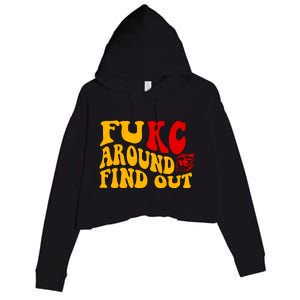 Funny Fuck FUKC Kansas City Around Find Out Crop Fleece Hoodie