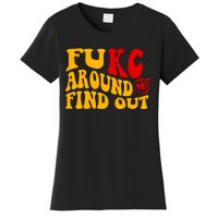 Funny Fuck FUKC Kansas City Around Find Out Women's T-Shirt