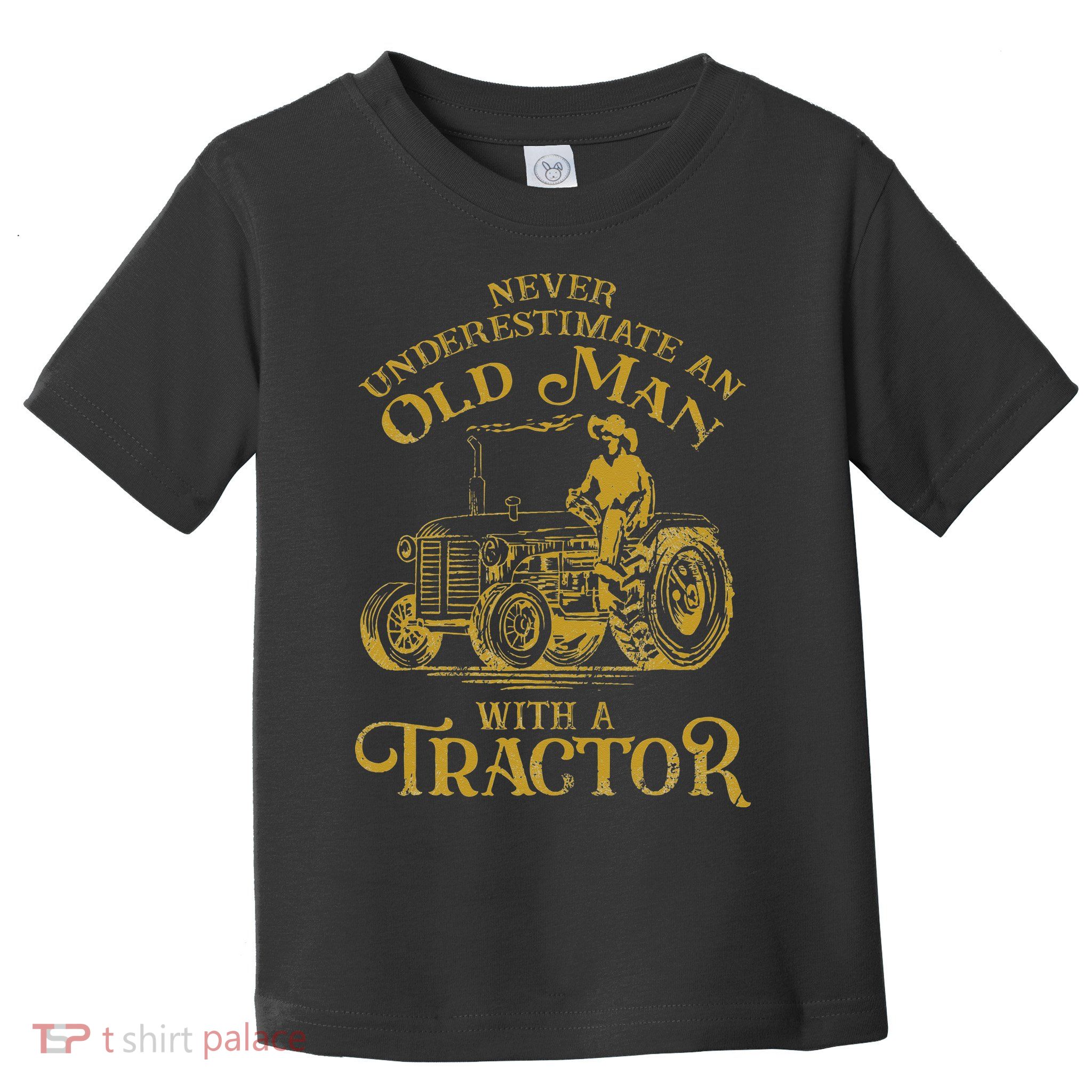 Funny Farmer Farm Tractor Farming Truck Lovers Humor Outfit Toddler T-Shirt