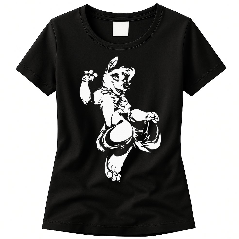 Fursuit Fox Furries  Fursona Furry Fandom  Womens T-Shirt