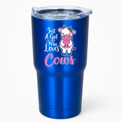 Funny Farming Farm Just A Girl Who Loves Cows Gift Tumbler