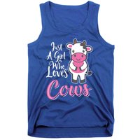 Funny Farming Farm Just A Girl Who Loves Cows Gift Tank Top