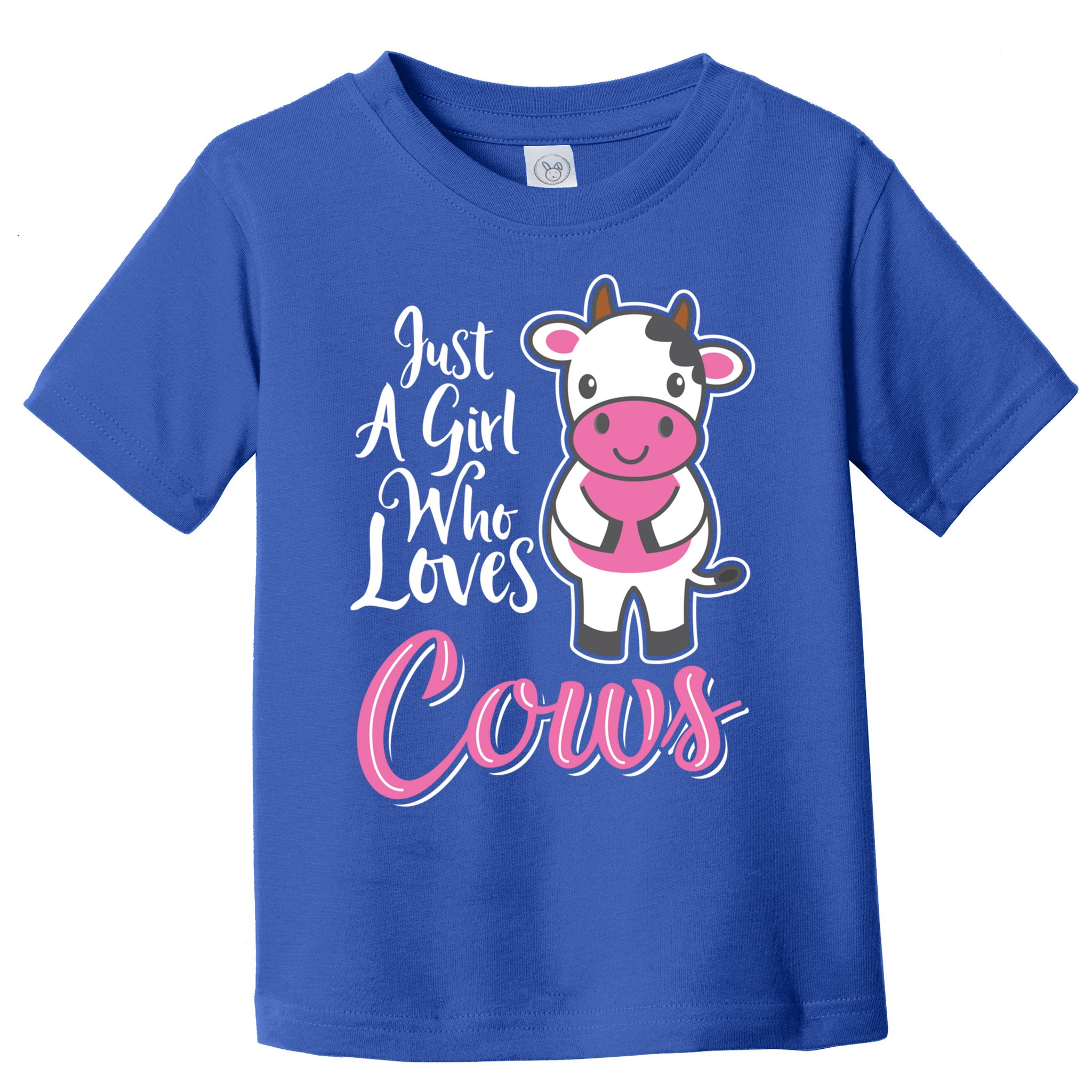 Funny Farming Farm Just A Girl Who Loves Cows Gift Toddler T-Shirt