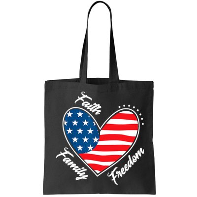 Faith Family Freedom 4th Of July Patriotic Bag