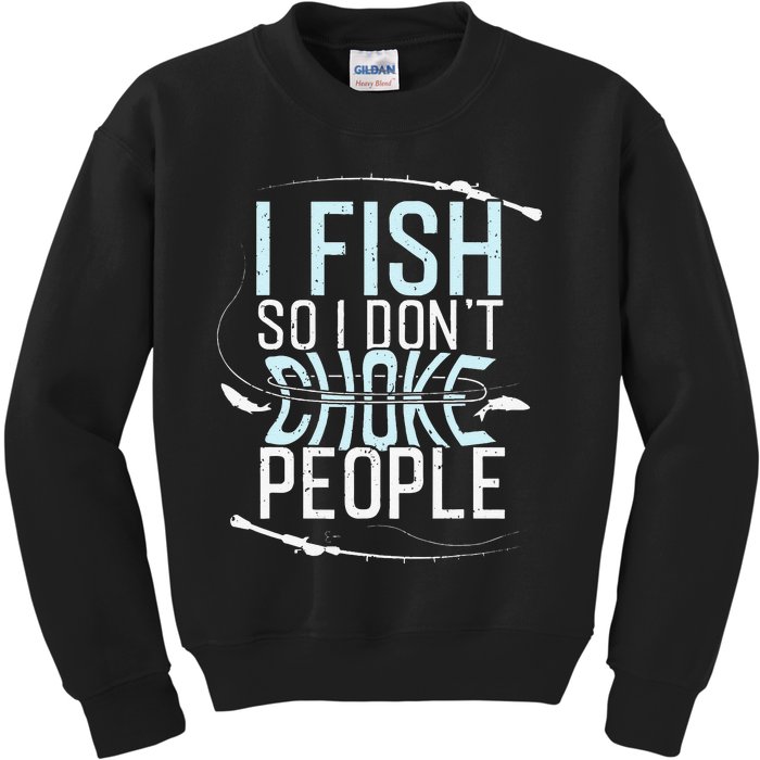 Fishing Funny Fishing Fishing Lover Gift Kids Sweatshirt