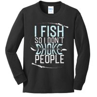 Fishing Funny Fishing Fishing Lover Gift Kids Long Sleeve Shirt