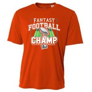 Funny Fantasy Football Champ Tee Fantasy Football Winner Great Gift Cooling Performance Crew T-Shirt