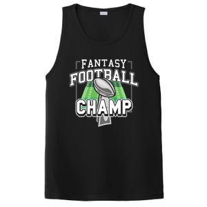 Funny Fantasy Football Champ Tee Fantasy Football Winner Great Gift PosiCharge Competitor Tank