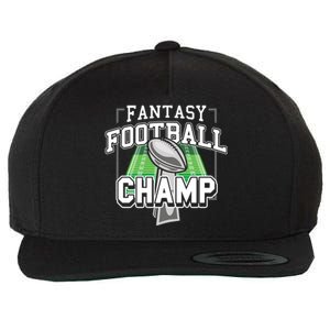 Funny Fantasy Football Champ Tee Fantasy Football Winner Great Gift Wool Snapback Cap