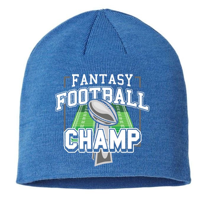 Funny Fantasy Football Champ Tee Fantasy Football Winner Great Gift Sustainable Beanie