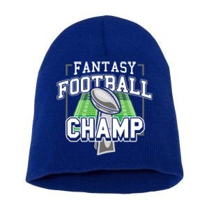 Funny Fantasy Football Champ Tee Fantasy Football Winner Great Gift Short Acrylic Beanie