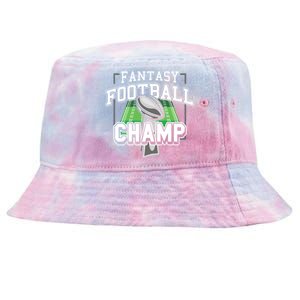 Funny Fantasy Football Champ Tee Fantasy Football Winner Great Gift Tie-Dyed Bucket Hat