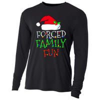 Forced Family Fun Sarcastic Christmas Pajama Family Funny Cooling Performance Long Sleeve Crew