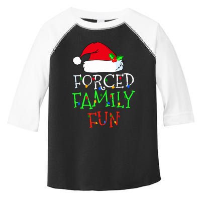 Forced Family Fun Sarcastic Christmas Pajama Family Funny Toddler Fine Jersey T-Shirt