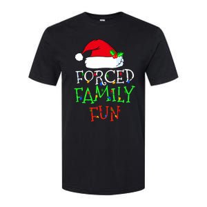 Forced Family Fun Sarcastic Christmas Pajama Family Funny Softstyle CVC T-Shirt