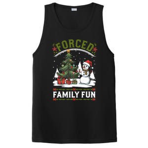 Forced Family Fun Sarcastic Christmas Funny PosiCharge Competitor Tank