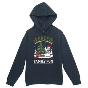 Forced Family Fun Sarcastic Christmas Funny Urban Pullover Hoodie