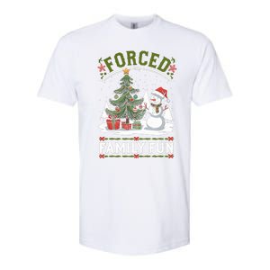 Forced Family Fun Sarcastic Christmas Funny Softstyle CVC T-Shirt