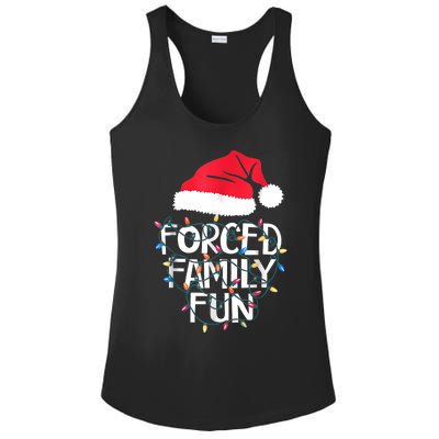 Forced Family Fun Sarcastic Christmas Funny Ladies PosiCharge Competitor Racerback Tank