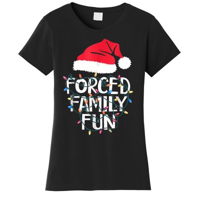 Forced Family Fun Sarcastic Christmas Funny Women's T-Shirt