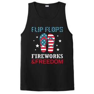 Flip Flops Fireworks And Freedom 4th Of July PosiCharge Competitor Tank