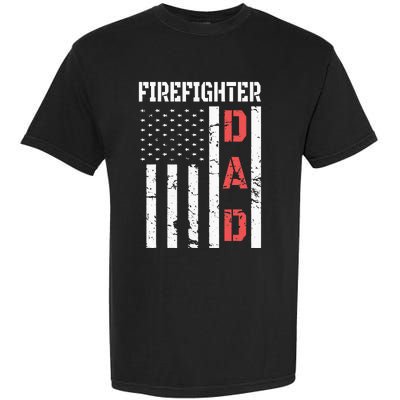 Firefighter Flag Fathers Day 2018 Dad Gifts Garment-Dyed Heavyweight T-Shirt