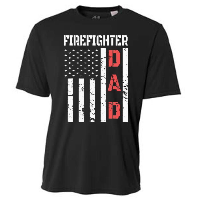 Firefighter Flag Fathers Day 2018 Dad Gifts Cooling Performance Crew T-Shirt