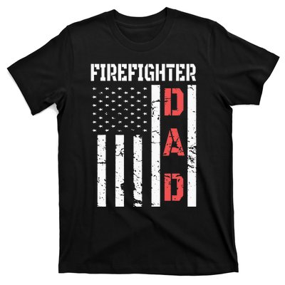 Firefighter Flag Fathers Day 2018 Dad Gifts T-Shirt