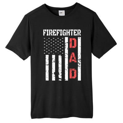 Firefighter Flag Fathers Day 2018 Dad Gifts Tall Fusion ChromaSoft Performance T-Shirt