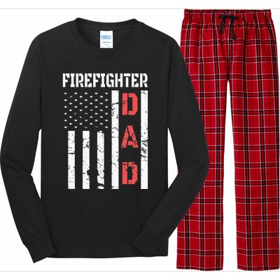 Firefighter Flag Fathers Day 2018 Dad Gifts Long Sleeve Pajama Set