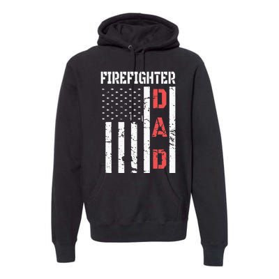 Firefighter Flag Fathers Day 2018 Dad Gifts Premium Hoodie