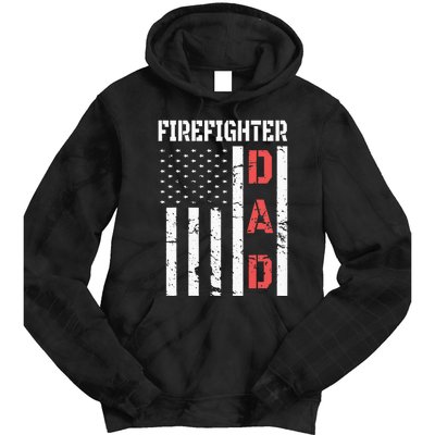 Firefighter Flag Fathers Day 2018 Dad Gifts Tie Dye Hoodie