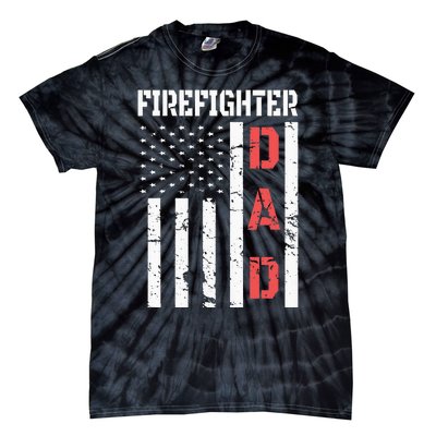 Firefighter Flag Fathers Day 2018 Dad Gifts Tie-Dye T-Shirt