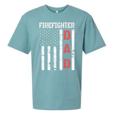 Firefighter Flag Fathers Day 2018 Dad Gifts Sueded Cloud Jersey T-Shirt