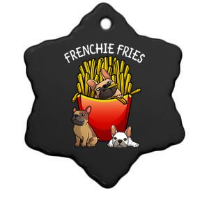 Funny Frenchie Fries French Bulldog Lover Gift Ceramic Star Ornament