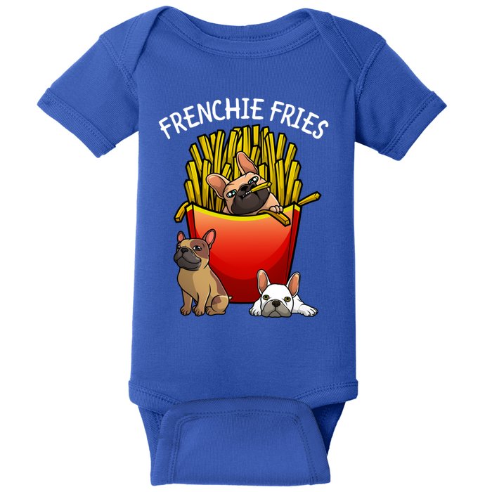 Funny Frenchie Fries French Bulldog Lover Gift Baby Bodysuit