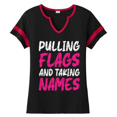 Flag Football Ladies Halftime Notch Neck Tee