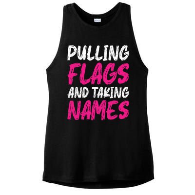 Flag Football Ladies PosiCharge Tri-Blend Wicking Tank