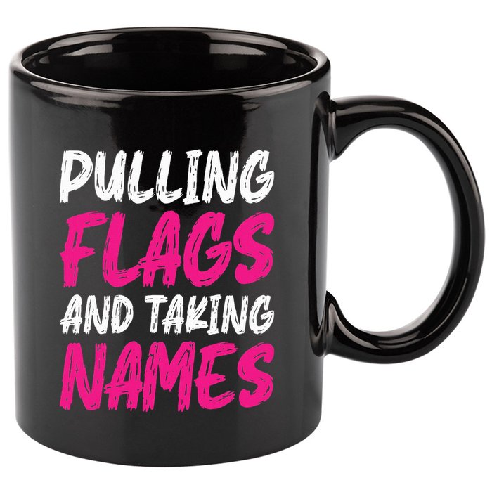 Flag Football 11oz C Handle Ceramic Mug