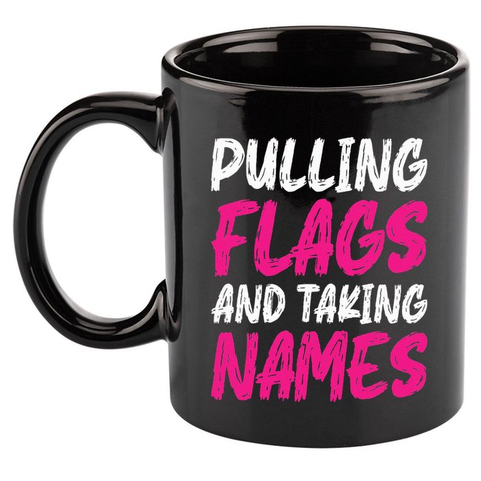 Flag Football 11oz C Handle Ceramic Mug