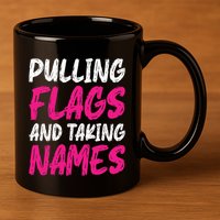 Flag Football 11oz C Handle Ceramic Mug