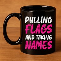 Flag Football 11oz C Handle Ceramic Mug
