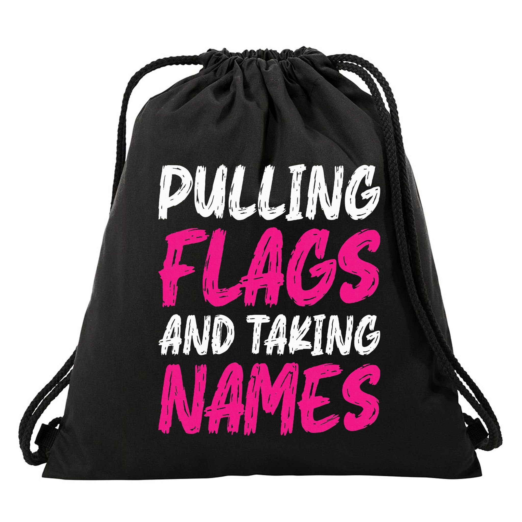 Flag Football Drawstring Bag