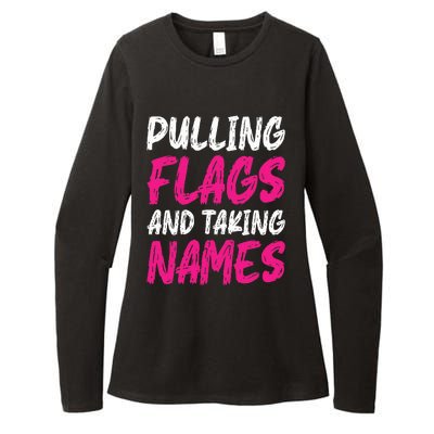 Flag Football Womens CVC Long Sleeve Shirt