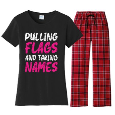 Flag Football Women's Flannel Pajama Set