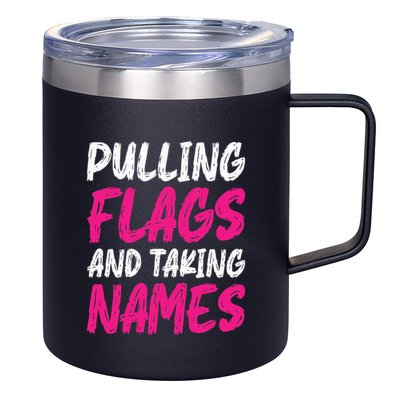 Flag Football 12oz Stainless Steel Coffee Mug