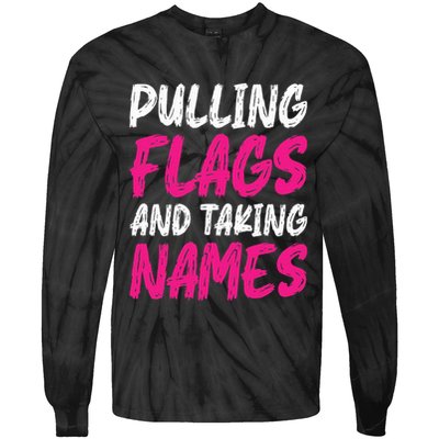 Flag Football Tie-Dye Long Sleeve Shirt